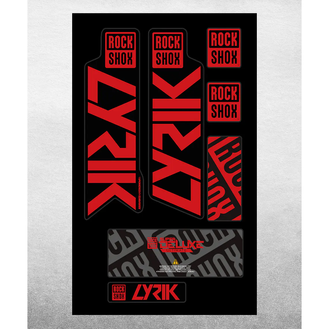 PROLINE FORK DECALS - RS LYRIK 2021 6