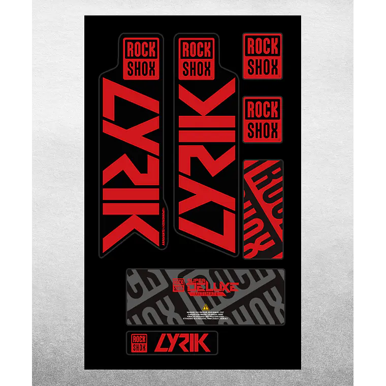 PROLINE FORK DECALS - RS LYRIK 2021 6