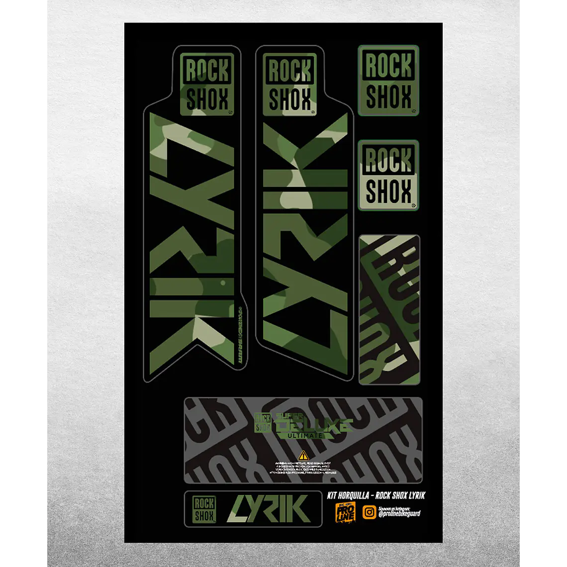 PROLINE FORK DECALS - RS LYRIK 2021 7