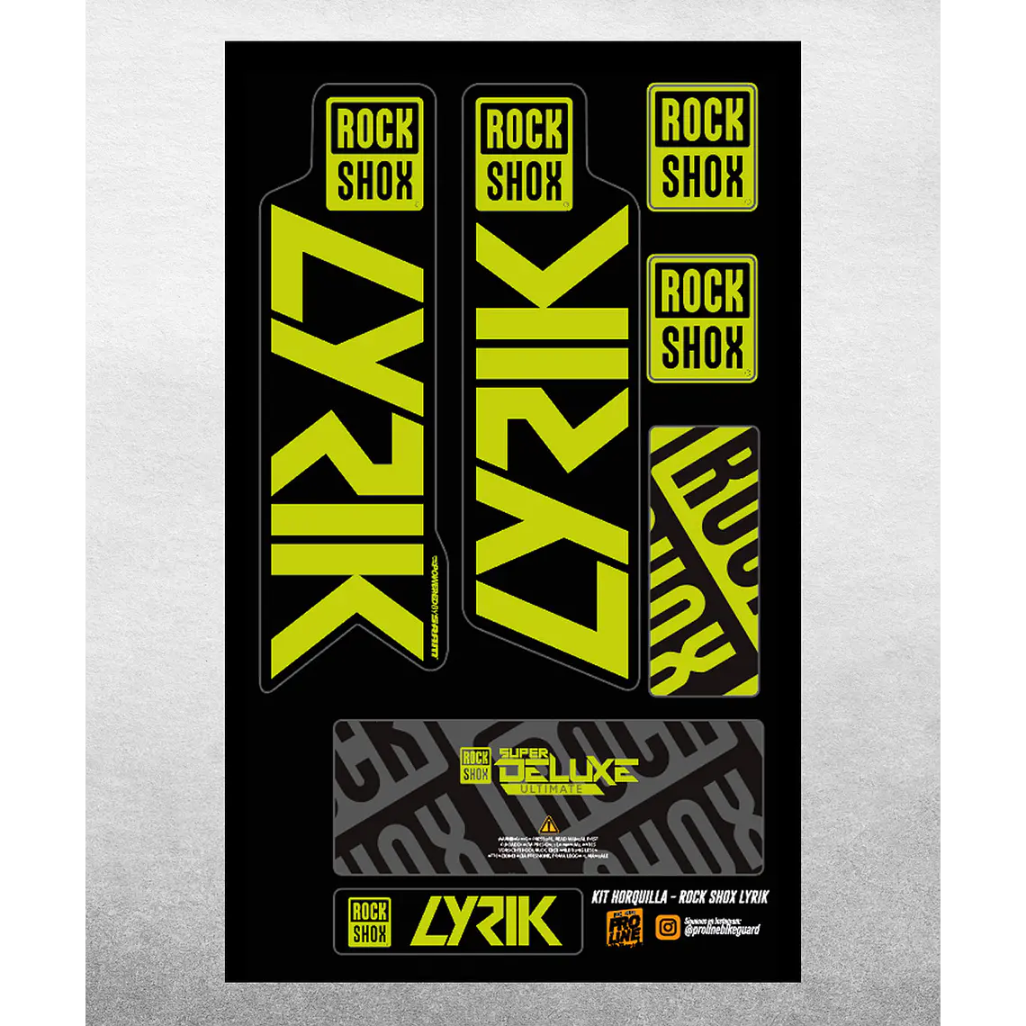 PROLINE FORK DECALS - RS LYRIK 2021 8