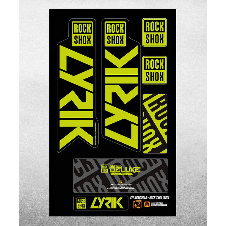 PROLINE FORK DECALS - RS LYRIK 2021 8