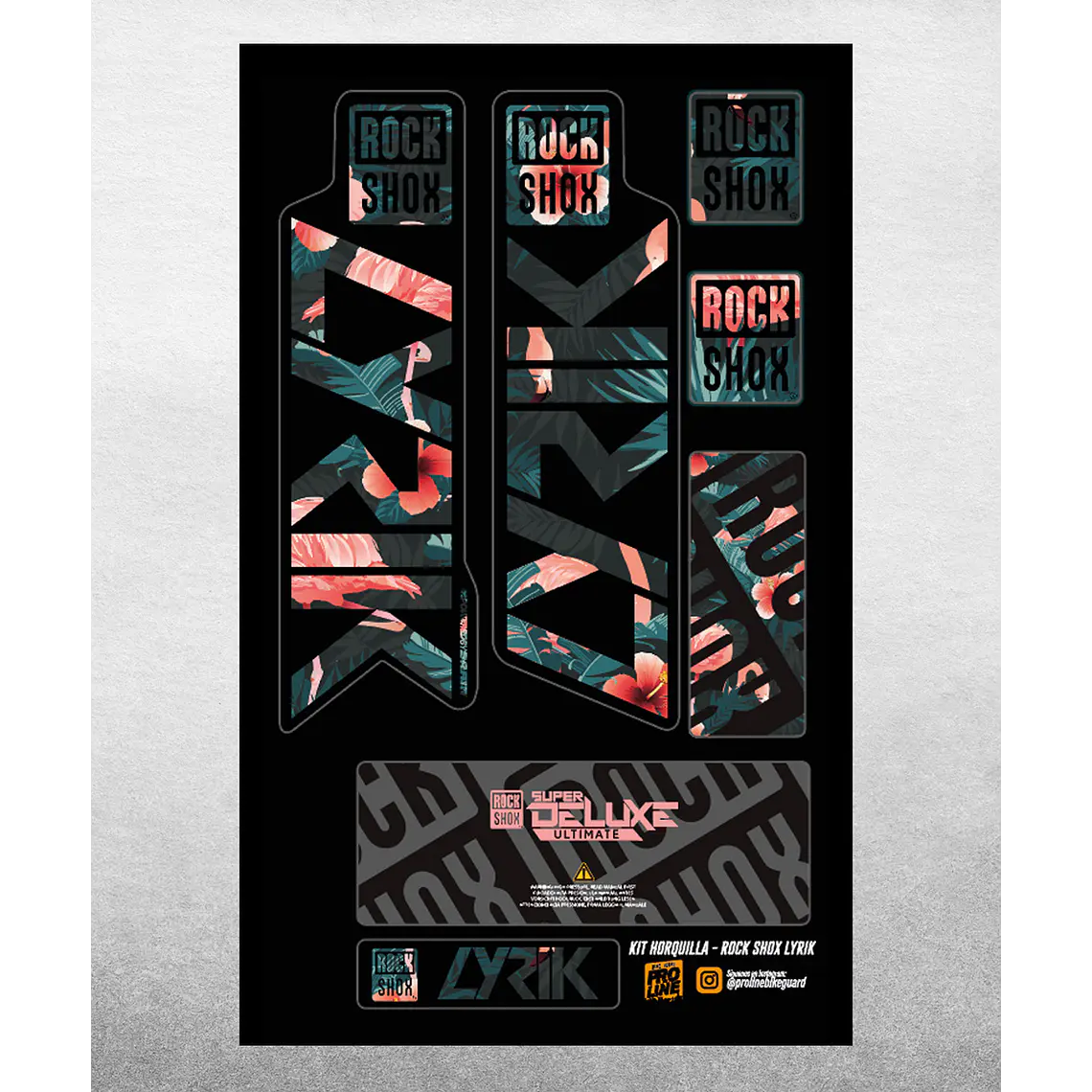 PROLINE FORK DECALS - RS LYRIK 2021 9