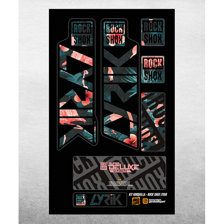 PROLINE FORK DECALS - RS LYRIK 2021 9