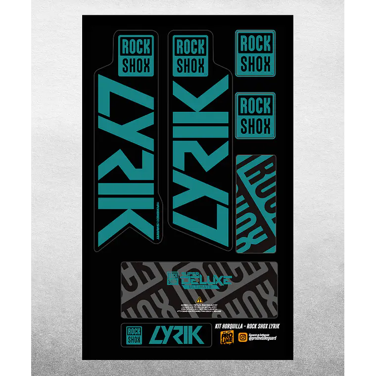 PROLINE FORK DECALS - RS LYRIK 2021 11