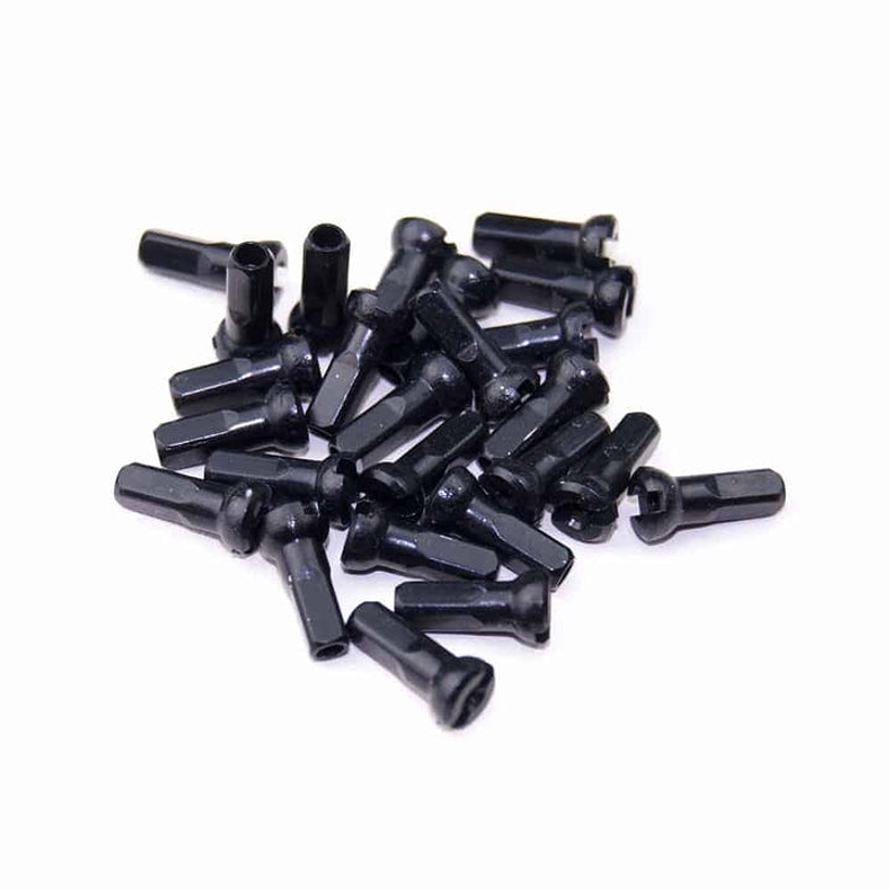 PILLAR NIPLES ALUM 14G X 12MM NEGRO