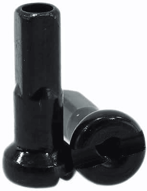 PILLAR NIPLES ALUM 14G X 12MM NEGRO