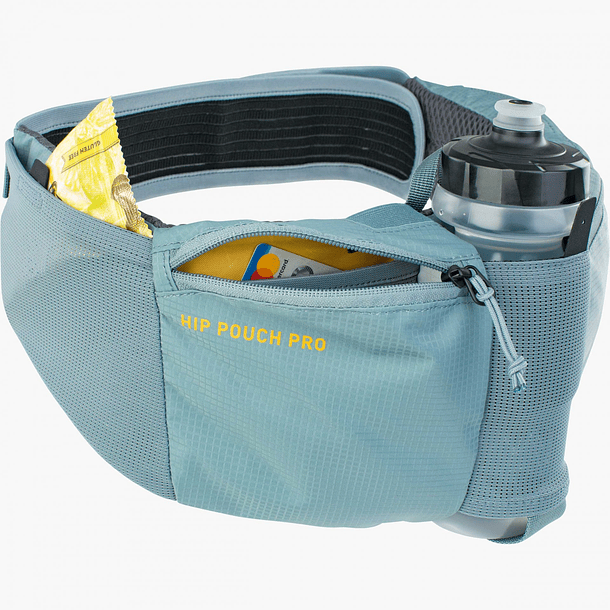 BANANO EVOC PORTA BOTELLA HIP POUCH PRO + BOTELLA  STEEL 1