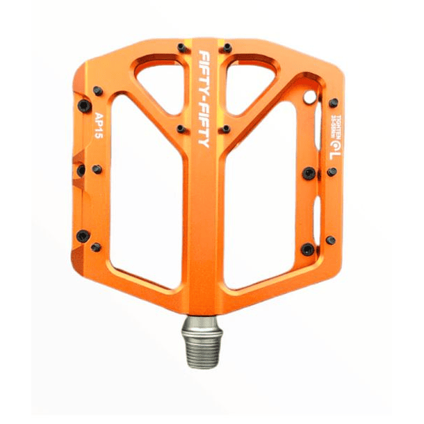 PEDALES FIFTY-FIFTY AP15 ALUMINIO NARANJOS 