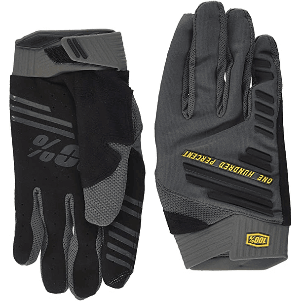 GUANTES 100% R-CORE CHARCOAL 2