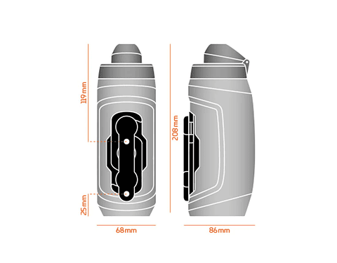 BOTELLA FIDLOCK TWIST SET 450ML GRIS
