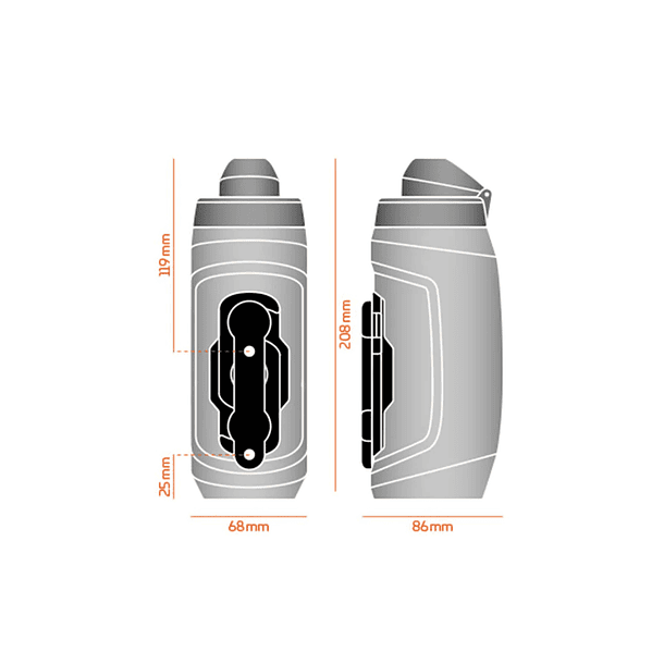 BOTELLA FIDLOCK TWIST SET 450ML GRIS 2