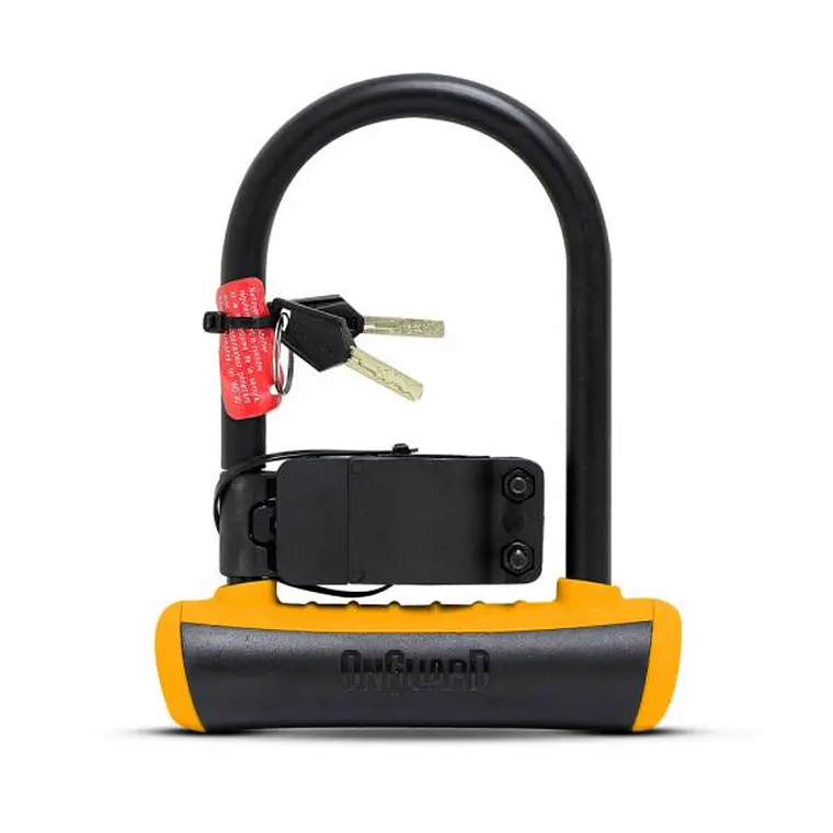CANDADO ON GUARD U-LOCK NS MINI 90X140MM NARANJA 1