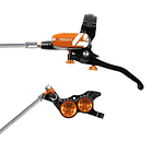 HOPE FRENO TECH 4 V4 NEGRO/NARANJO DELANTERO 1