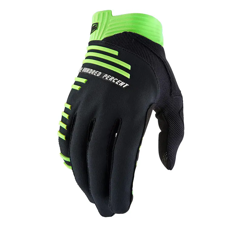 GUANTES R-CORE Negro/Lima 1