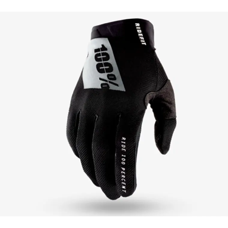 GUANTES 100% RIDEFIT NEGRO 1