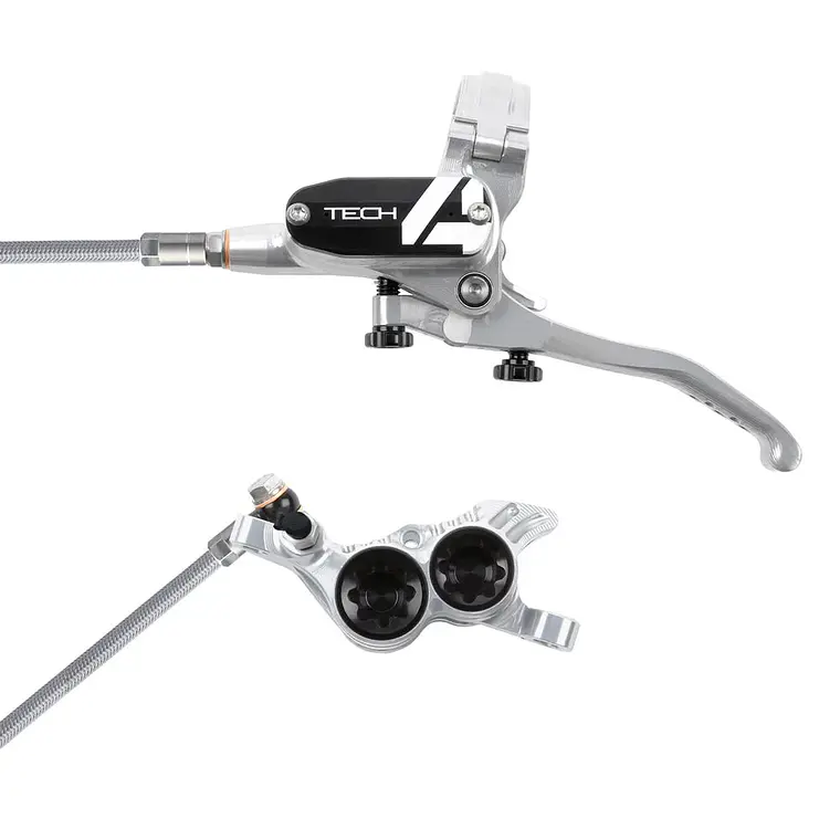 HOPE FRENO TECH 4 V4 SILVER/NEGRO TRASERO 1