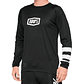 JERSEY 100% R-CORE LS BLACK/WHITE - Miniatura 1