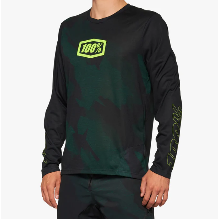 JERSEY 100% AIRMATIC LE BLACK CAMO MANGA LARGA 1