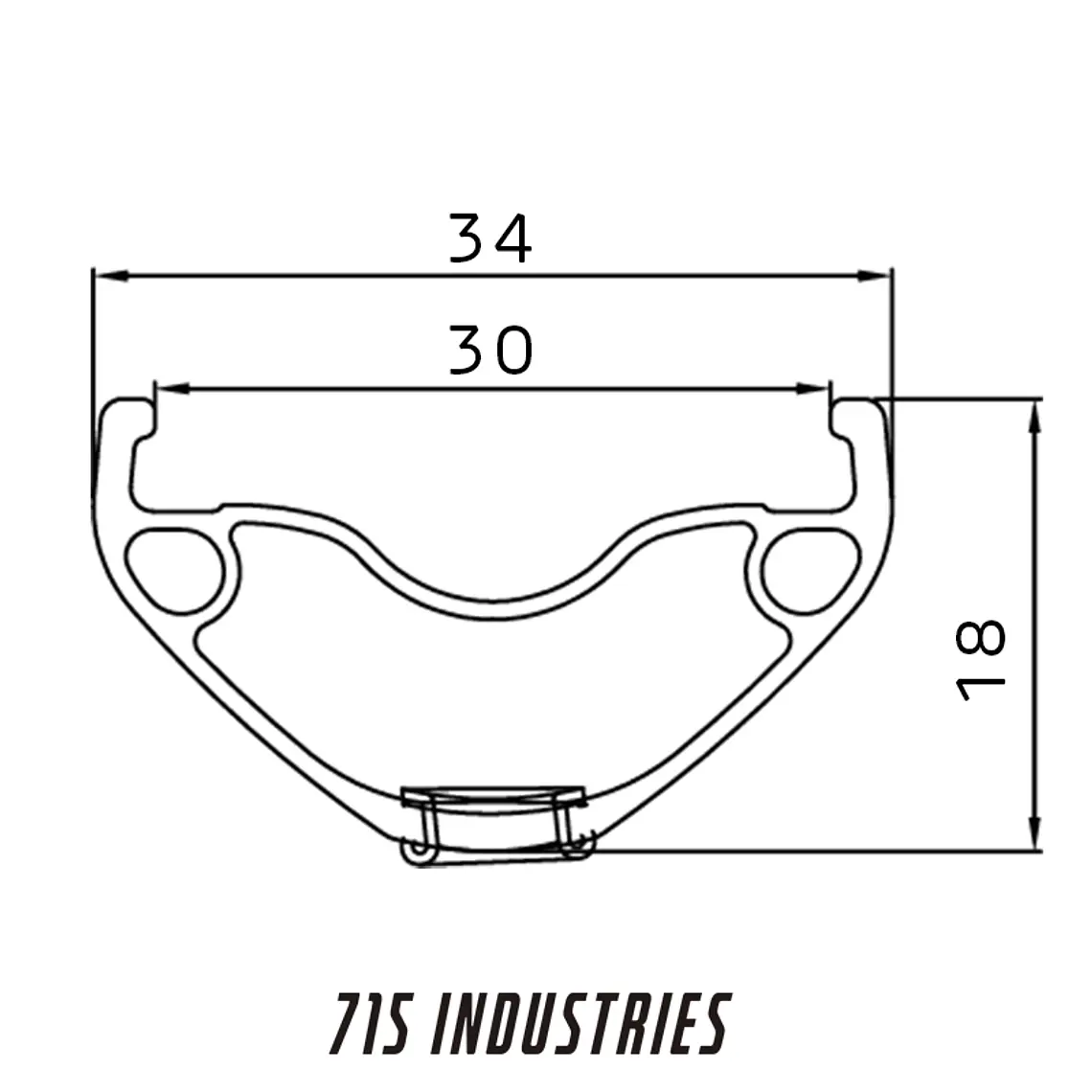 LLANTA 715IND ENDURO H30 27,5ER SILVER 3
