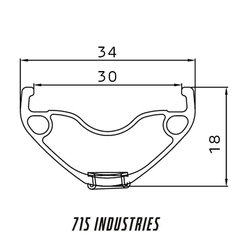 LLANTA 715IND ENDURO H30 27,5ER SILVER 3