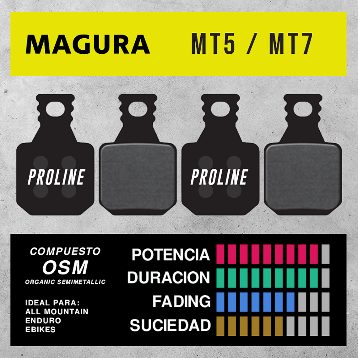 PASTILLAS DE FRENO PROLINE MAGURA ORGANICA SM 2