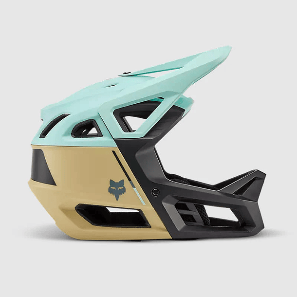 CASCO FOX NEW PROFRAME CLYZO Negro/Dorado/Celeste 1