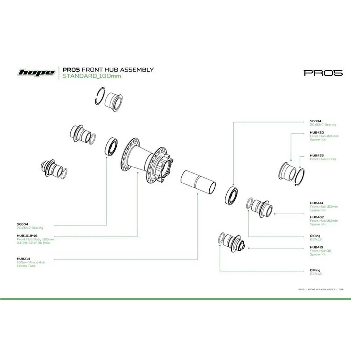MAZA HOPE PRO 5 32h 15X110 BOOST ORANGE 2