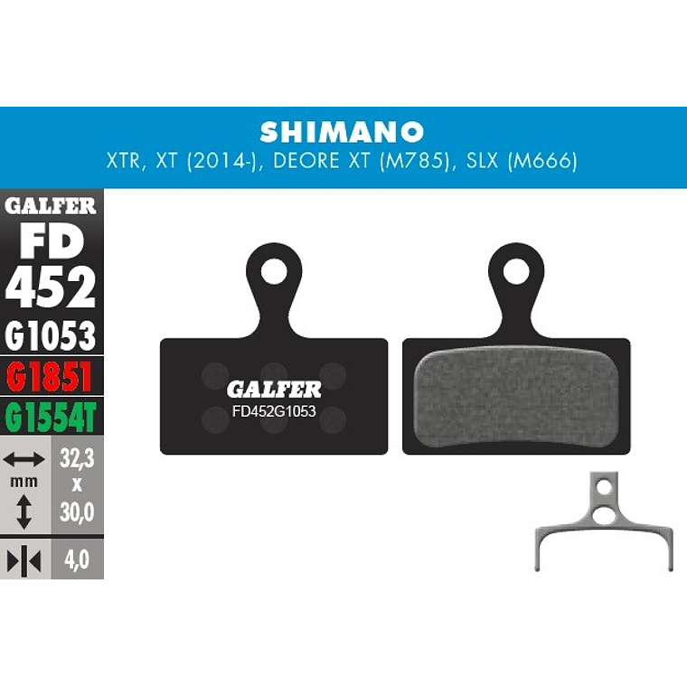 PASTILLAS GALFER SHIMANO XT/SLX 1