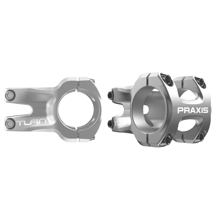 TEE PRAXIS TURN 32MM (CLAMP 35) SILVER 2