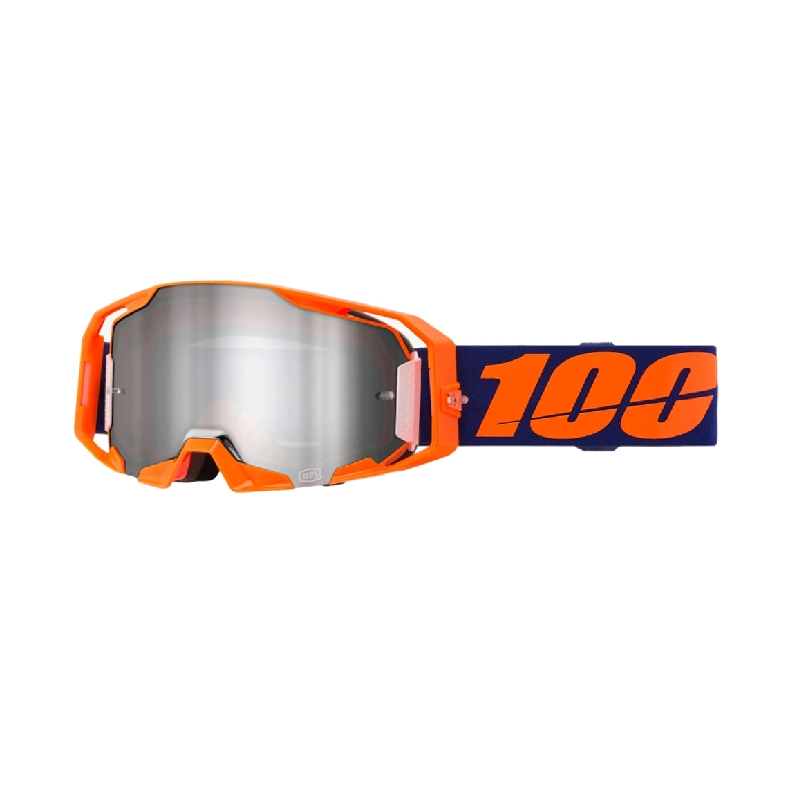 ANTIPARRA 100% ARMATIC GOGGLE NEON ORANGE - MIRROR SILVER FLASH LENS 1