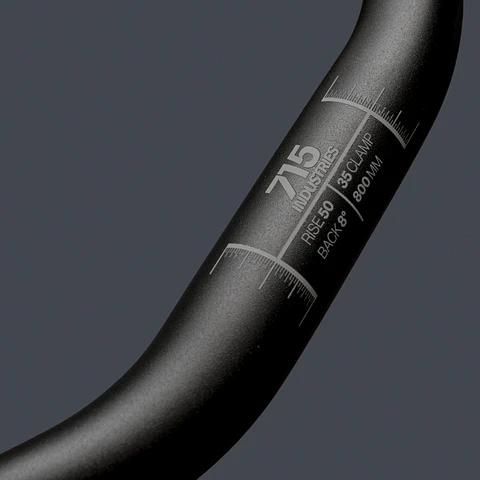MANILLAR 715IND RISER BLK/WHT 35 CLAMP