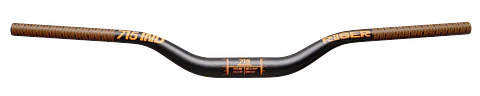 MANILLAR 715IND RISER BLK/ORANGE 35 CLAMP