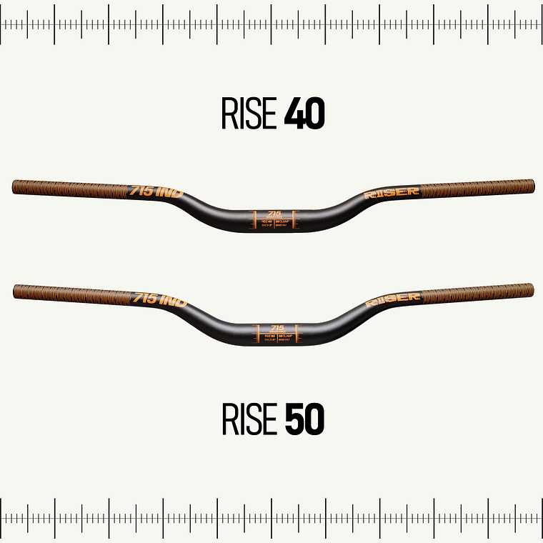 MANILLAR 715IND RISER SILVER 35 CLAMP 4