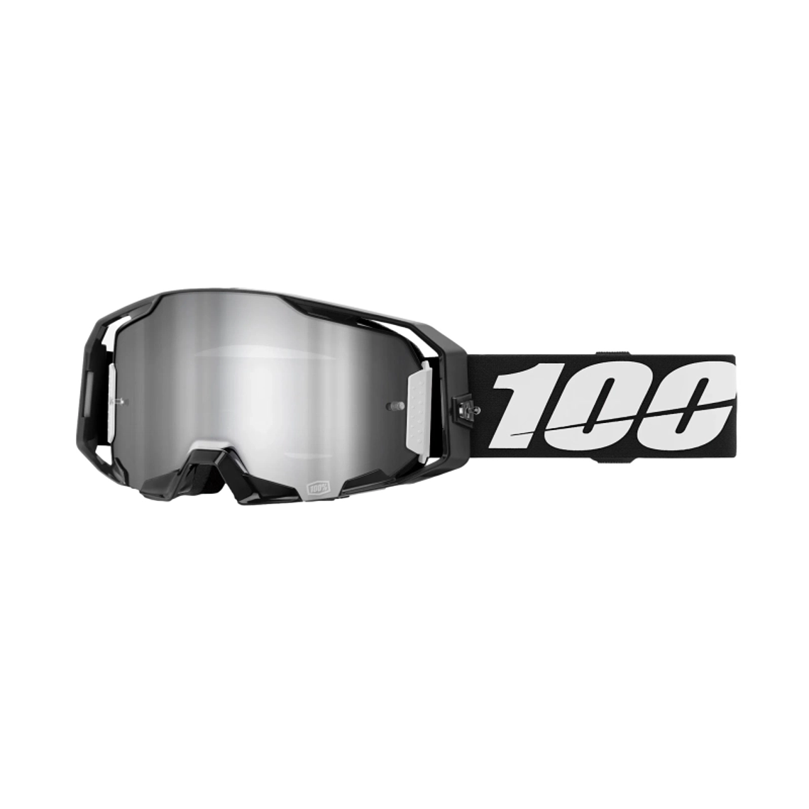 ANTIPARRA 100% ARMATIC GOGGLE BLACK - MIRROR SILVER FLASH LENS 1