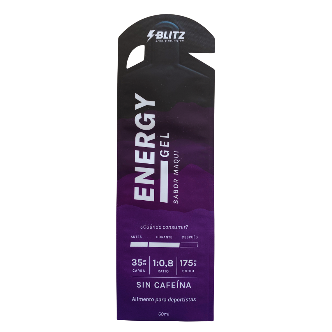 GEL BLITZ ENERGY MAQUI SIN CAFEINA 1