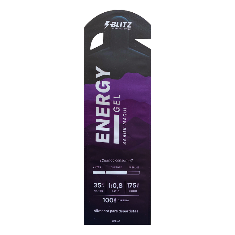 GEL BLITZ ENERGY MAQUI CON CAFEINA 1