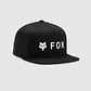 Gorro Jockey Lifestyle Niño Absolute Mesh Snapback Negro Fox - Miniatura 1