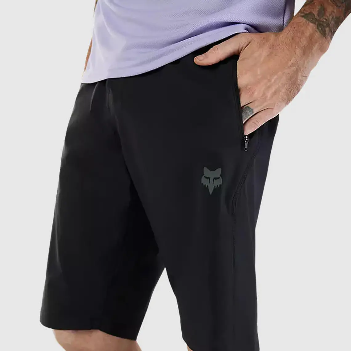 Short Bicicleta Ranger Negro Fox con CALZA 3