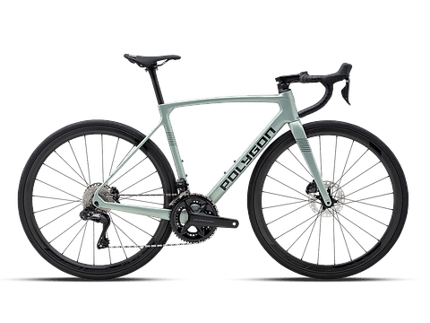 Bicicleta Polygon Strattos Carbon S8X Sage Green - Ultegra Di2 12V
