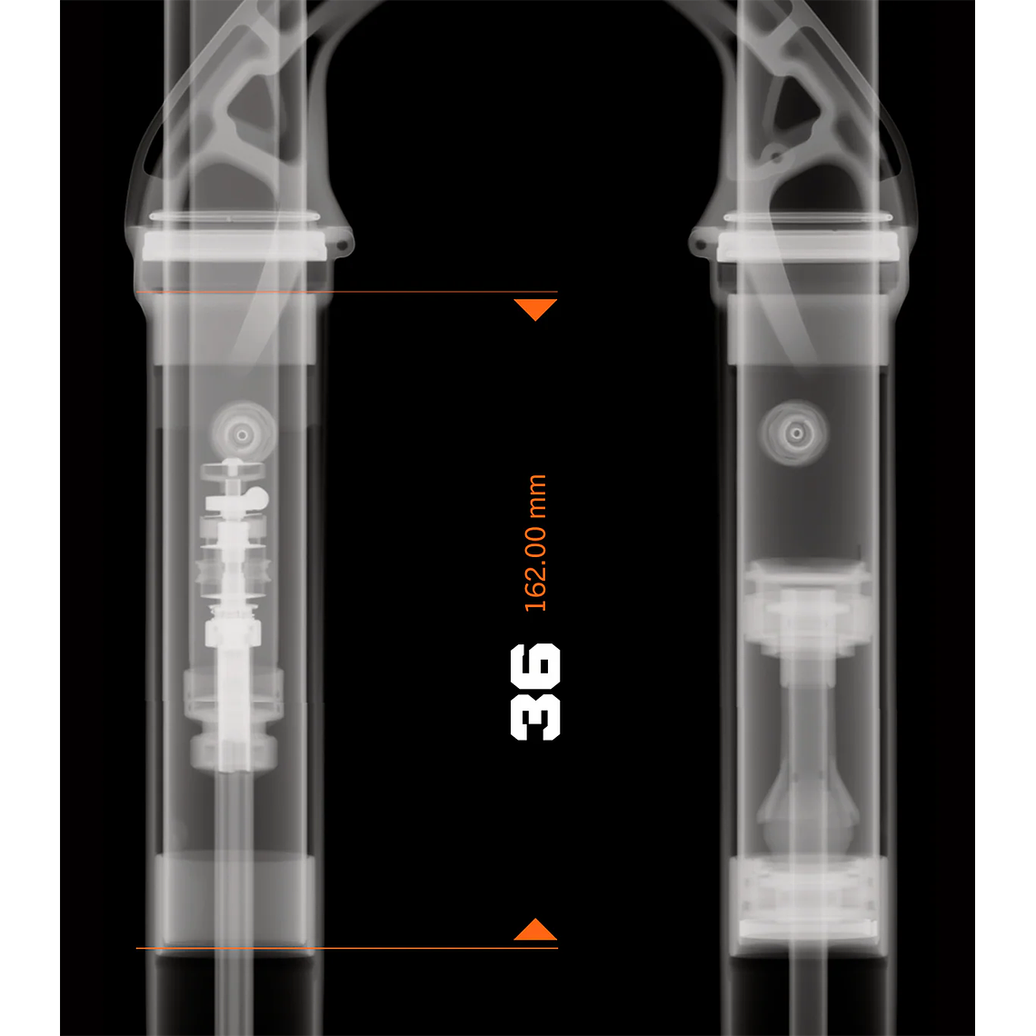 Horquilla Fox 2026 36 K, FLOAT, 29in 160 Grip X2 Shiny Black 3