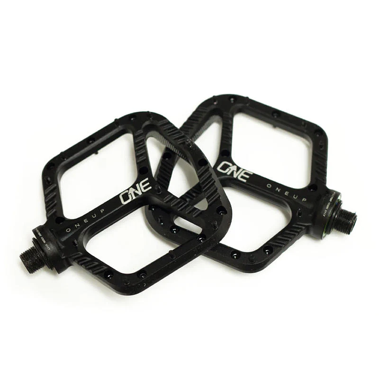 Pedales Bicicleta Flat Aluminio Negro One Up 2