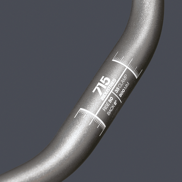 MANILLAR 715IND RISER PLATINO 35 CLAMP 2