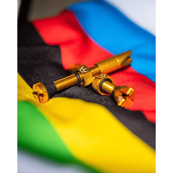 Valvula Tubular Chris King Mk2 42mm Bicicleta Dorado Peaty´s 