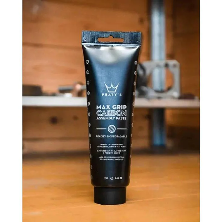 Pasta Ensamblaje Bicicleta Max Grip Carbón 75gr Peaty's 1