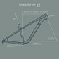 CUADRO 715 IND ENDURO HT 29er V3 BLUE UDH - Miniatura 7