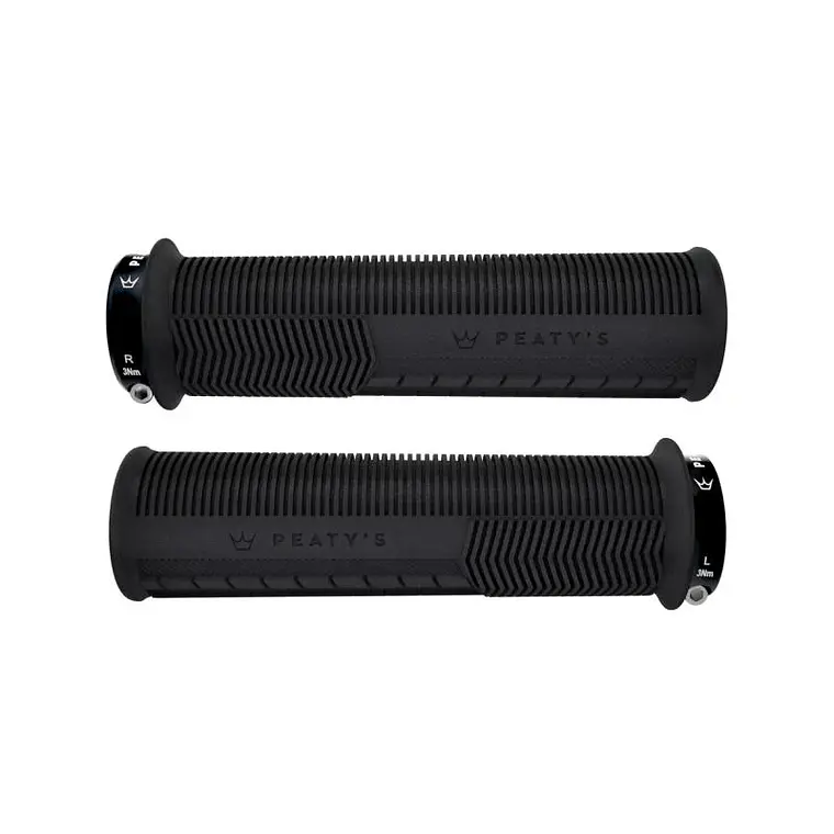 Puños Bicicleta Mushroom Grueso Negro Peatys 1