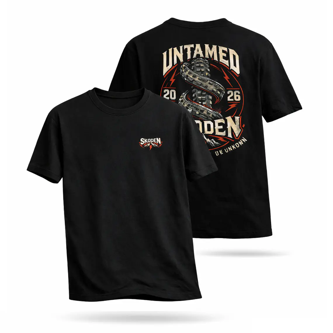 Polera Untamed – Negra – Skoden Designs 1