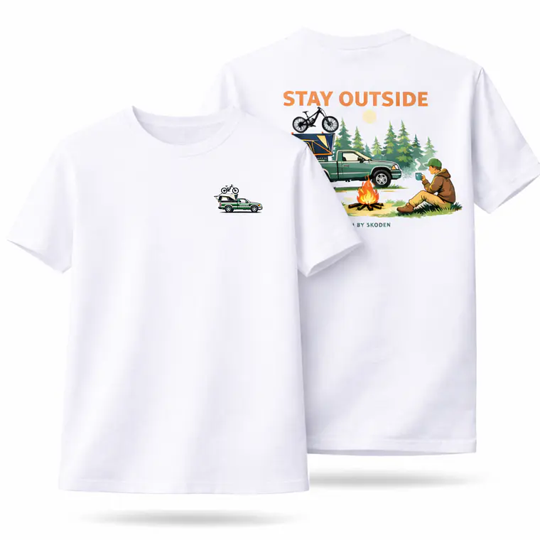 Polera STAY OUTSIDE – Blanca – Skoden Designs 1