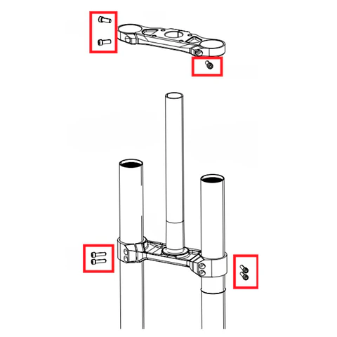 Kit RockShox Pernos Pletina BoXXer D1+