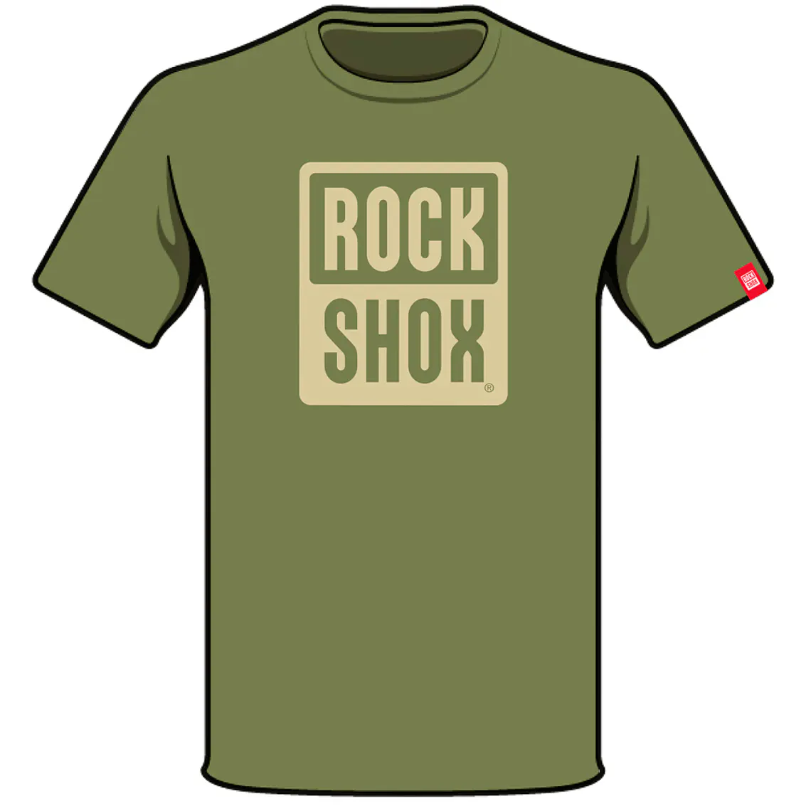 Polera RockShox Mono Pill Logo Verde L 1